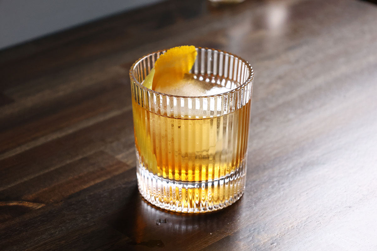 Load video: A video showing how to make an Old Fashioned Cocktail.